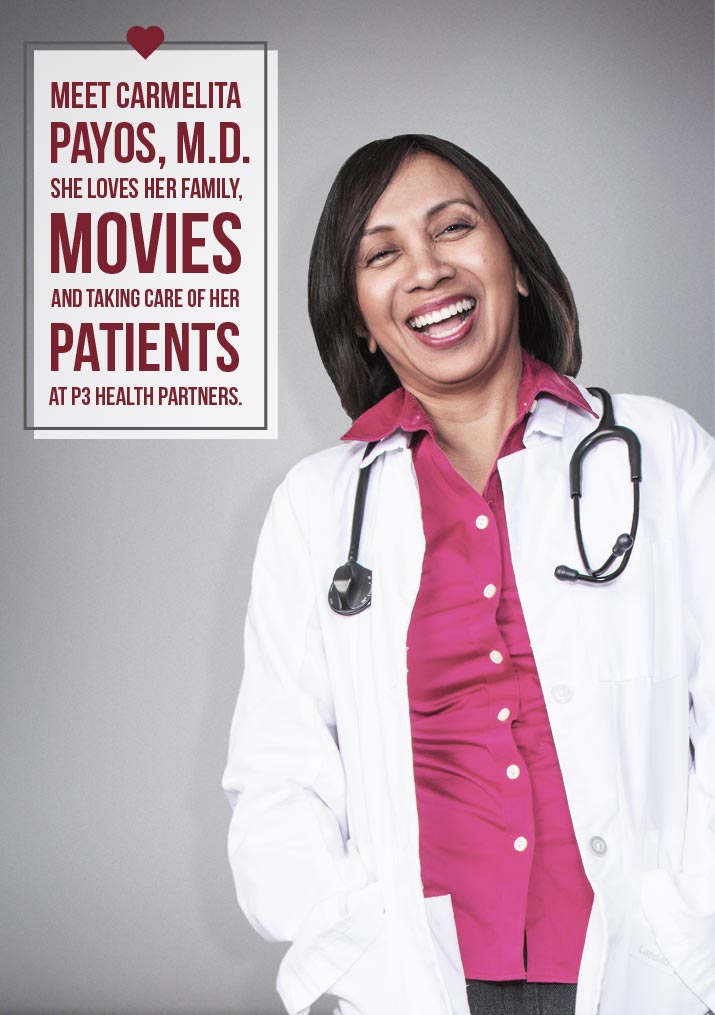 meet camelita payos m d she loves her family movies and taking care of her patients at p3 health partners
