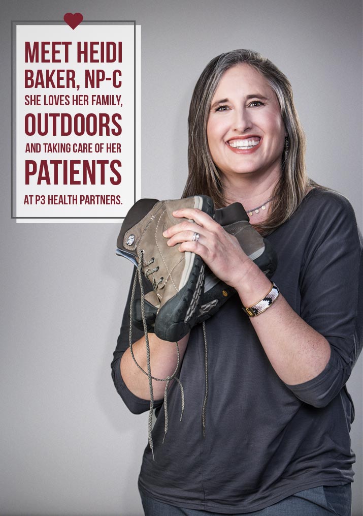 meet heidi backer n p c she loves her family the outdoors and taking care of her patients at p3 health partners
