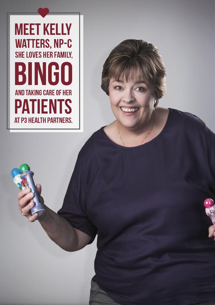 meet kelly watters n p c she loves her family bingo and taking care of her patients at p3 health partners
