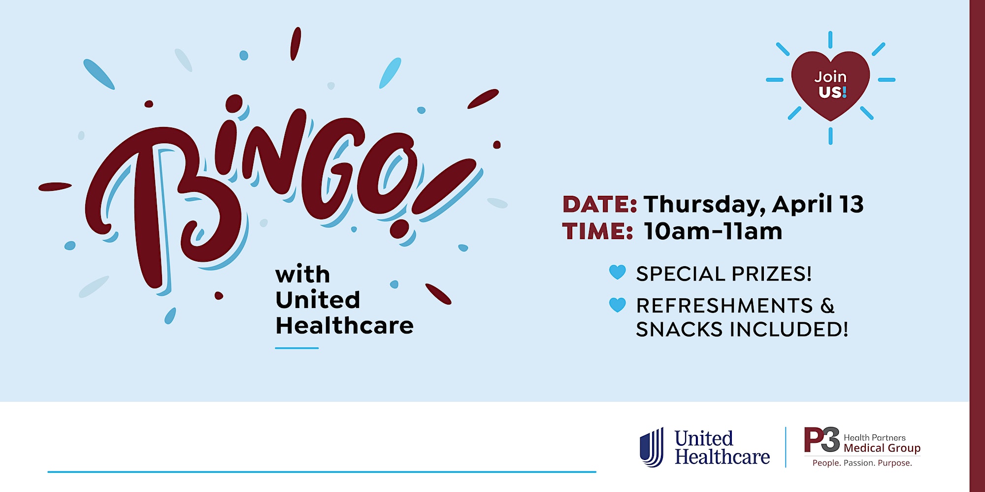 P3 Event- Bingo with United Healthcare